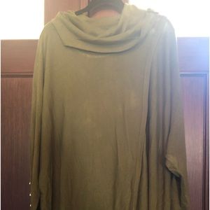 Women fall green lightweight sweater size 3X